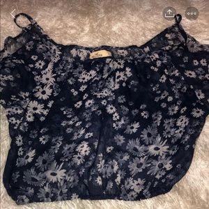 Hollister off the shoulder crop top